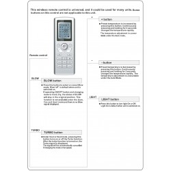 Sharp Air Conditioner YT1F Remote