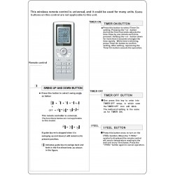 Sharp Air Conditioner YT1F Remote