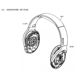 MDR100ABN Sony Headphone Exploded Diagram