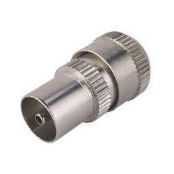 Metal Coax Socket (SCREW) - FEMALE