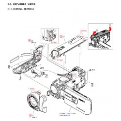 DCR-PJ5 / DCRPJ5E Sony Camera Exploded Diagram