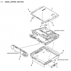 MZ-M200 / ECM-DS70P Sony Audio Exploded Diagram