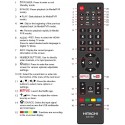 HITACHI CLE-1031 TV Remote for 32FHDSM6 / 32HDSM8 / 40FHDSM8 / 50UHDSM8 / 55UHDSM8 / 65UHDSM8 / 70UHDSM8 / 75UHDSM8