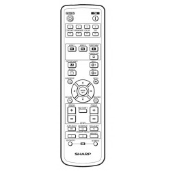 Sharp Projector Remote for XV-Z30000