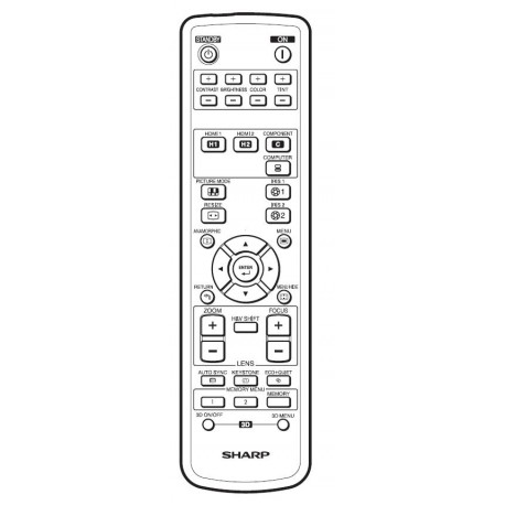 Sharp Projector Remote for XV-Z30000