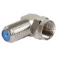 Metal F Male to F Female Right Angle Adaptor
