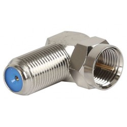 Metal F Male to F Female Right Angle Adaptor