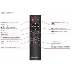 BAUHN EASY TV Remote for ATV75UHDS-1219