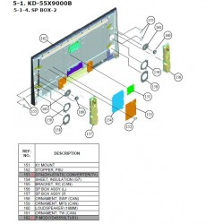KD55X9000B Sony Television Exploded Diagram