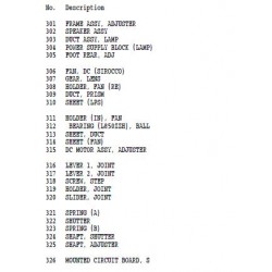 VPL-CS5A / VPL-CS6 / VPL-CX6 / VPL-EX1 Sony Projector Exploded Diagram