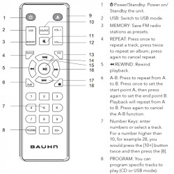 BAUHN Audio Remote for AMHFB-0319