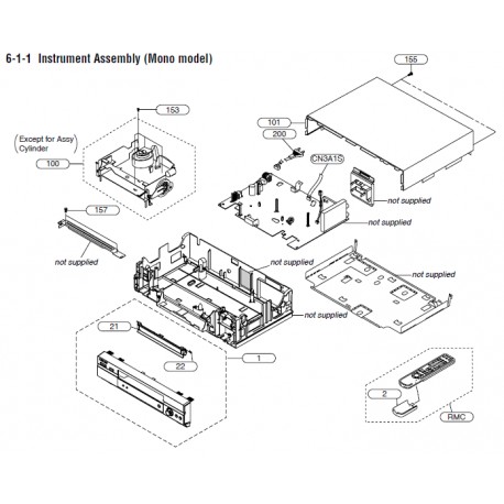 SLV-EZ141AZ / SLV-EZ745AZ Sony VCR Exploded Diagram