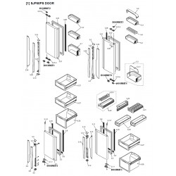 Sharp Refrigerator Exploded Diagram SJF60PS/SL / SJF60PS/WH