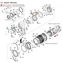 SEL100400GM Sony Lens Exploded Diagram