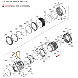 SEL100400GM Sony Lens Exploded Diagram