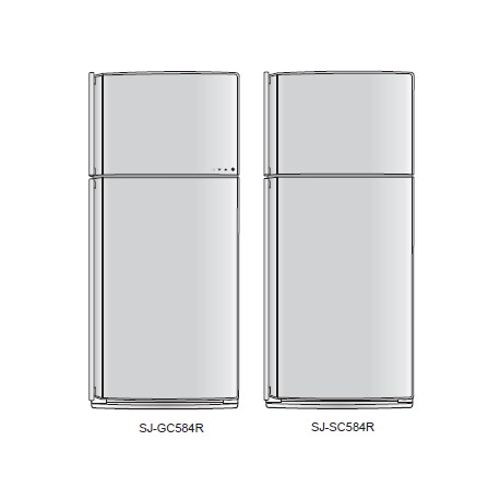 Sharp Refrigerator Exploded Diagram SJ-GC584R-BK/SL / SJ-SC584R-SL/WH