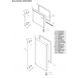 Sharp Refrigerator Exploded Diagram SJ-GC584R-BK/SL / SJ-SC584R-SL/WH