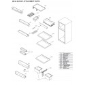 Sharp Refrigerator Exploded Diagram SJ-GC584R-BK/SL / SJ-SC584R-SL/WH