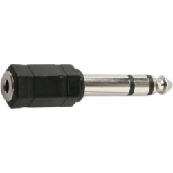 Adaptor - 6.35mm STEREO Plug to 3.5mm STEREO Socket