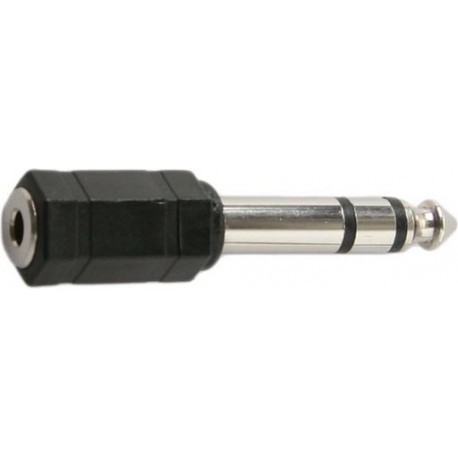 Adaptor - 6.35mm STEREO Plug to 3.5mm STEREO Socket