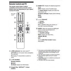 Sony BACKLIT TV Remote