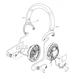 Sony Headphone Headband Assembly for WH1000XM3 - PLATINUM SILVER