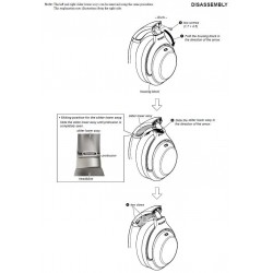 Sony WH1000XM3 Headphone RIGHT Slider - Platinum Silver
