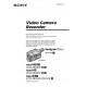 Sony Camera Instruction Manual CCDTRV47E / CCDTRV57E / CCDTRV67E / CCDTRV87E