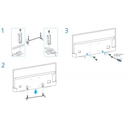 Sony Television KD49X8000C Complete Desktop Stand