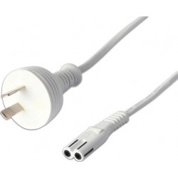 Power Cord 2 Metres - WHITE