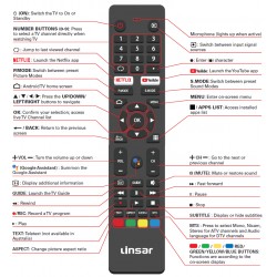 LINSAR TV Remote for LS58UHDGTV