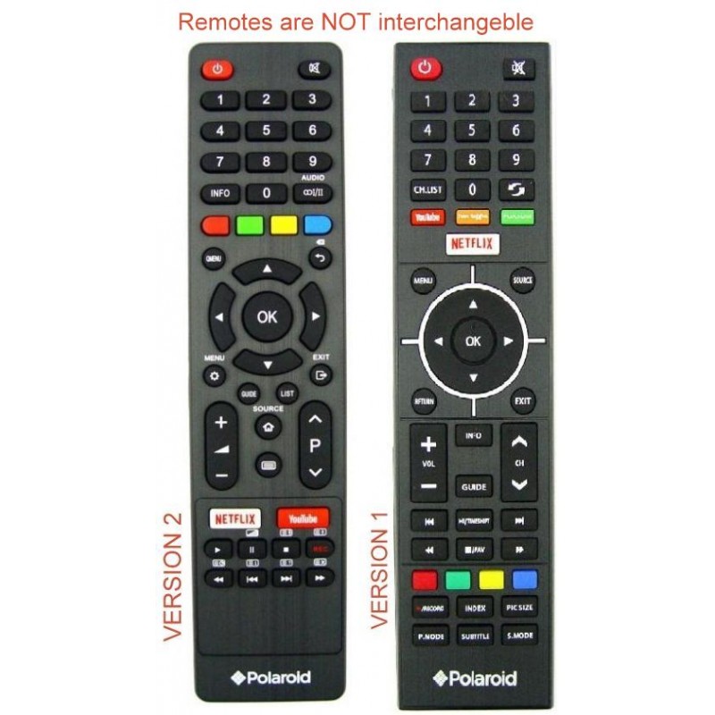 polaroid tv remote control