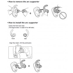 Sony WFSP800N Headphone ARC Supporter Left - Medium