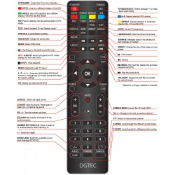 DGTEC TV Remote