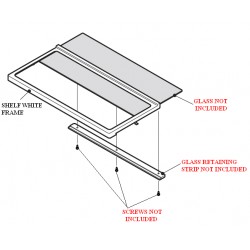 Sharp Fridge White Frame for Glass Shelf