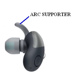 Sony Headphone ARC Supporter for WI-SP600N / WF-SP700N - LIGHT SMOKE