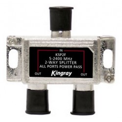 KINGRAY 2 Way F-Type Splitter 5-2400MHz