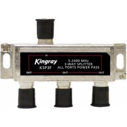 KINGRAY 3 Way F-Type Splitter 5-2400MHz