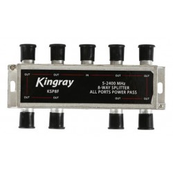 KINGRAY 8 Way F-Type Splitter 5-2400MHz