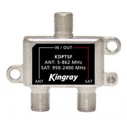 KINGRAY 2 Way F-Type Diplexer 5-2400MHz