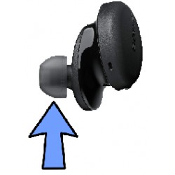 Sony Ear Bud for TRANSPARENT BLACK