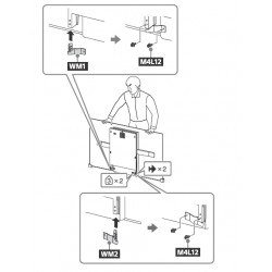 Sony WM Support Plates for KD-55A1 & KD-65A1