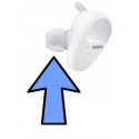 Sony Ear Bud TRANSPARENT MILKY WHITE headphones WF-SP800N (1 Bud)
