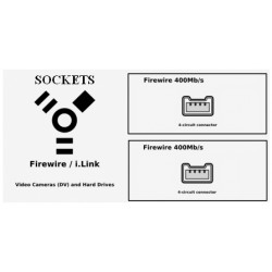 Firewire (i-Link/DV) Cable 4pin to 4pin 2 Meter