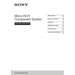 Sony Audio Instruction Manual CMTMX700NI / CMT-MX750NI