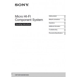 Sony Audio Instruction Manual CMTMX700NI / CMT-MX750NI