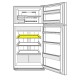 Sharp Fridge Smooth Access Shelf for SJ-XP580G-SL/BK