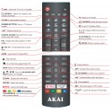 AKAI TV Remote for AK7521S6WOS / AK6521S6WOS / AK5821S6WOS / AK5021S6WOS