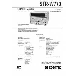 Sony STR-W770 (MHC-W770AV) Service Manual