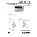 Sony STR-W770 (MHC-W770AV) Service Manual